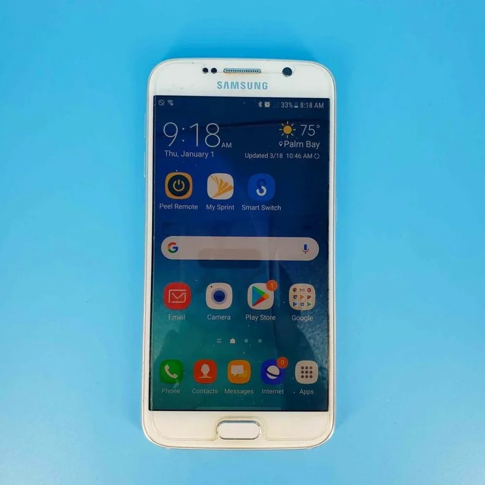 Samsung Galaxy 6 32GB Sprint Unlocked w/ Otterbox Case EUC